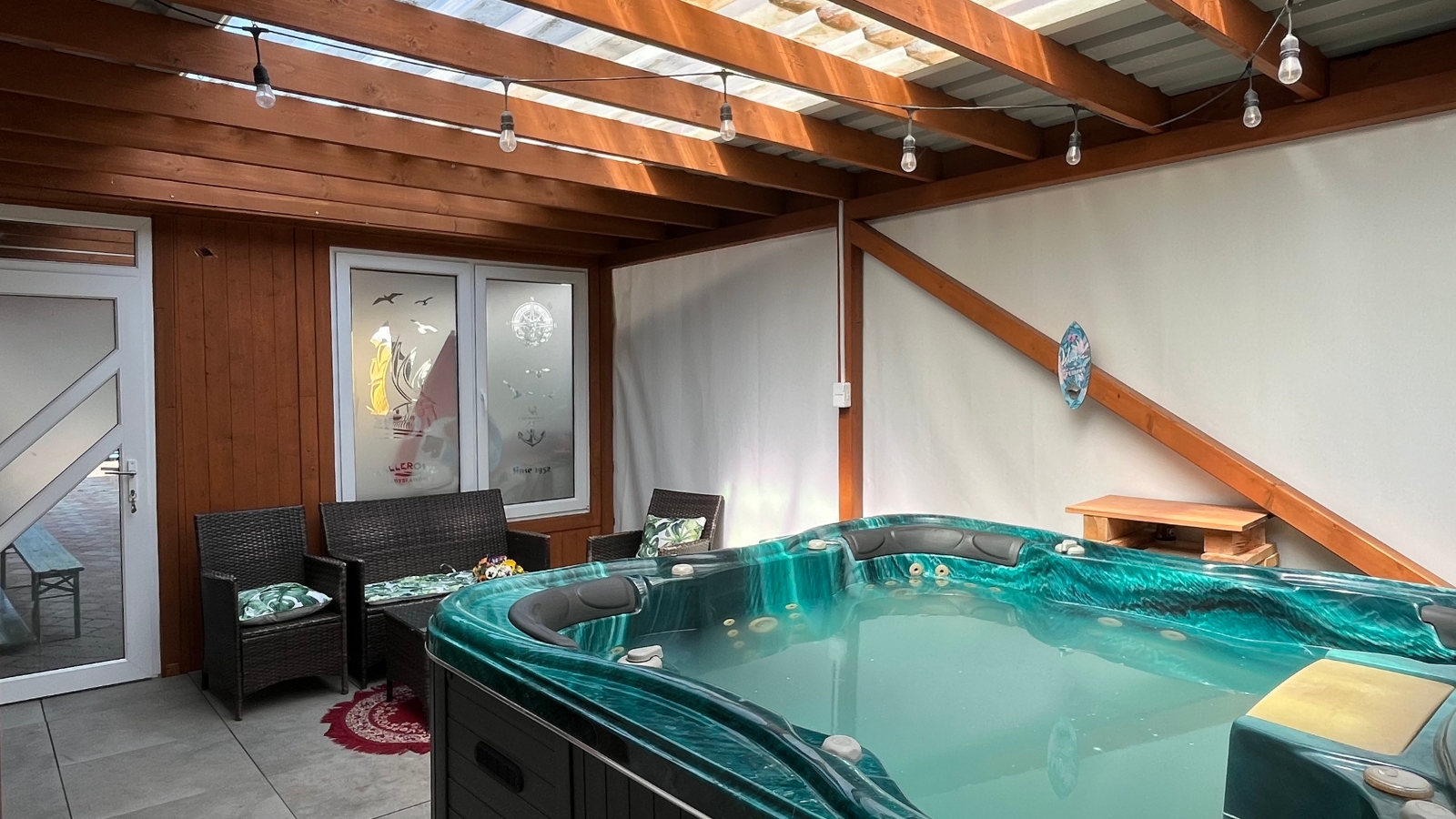 Jacuzzi wieczorem